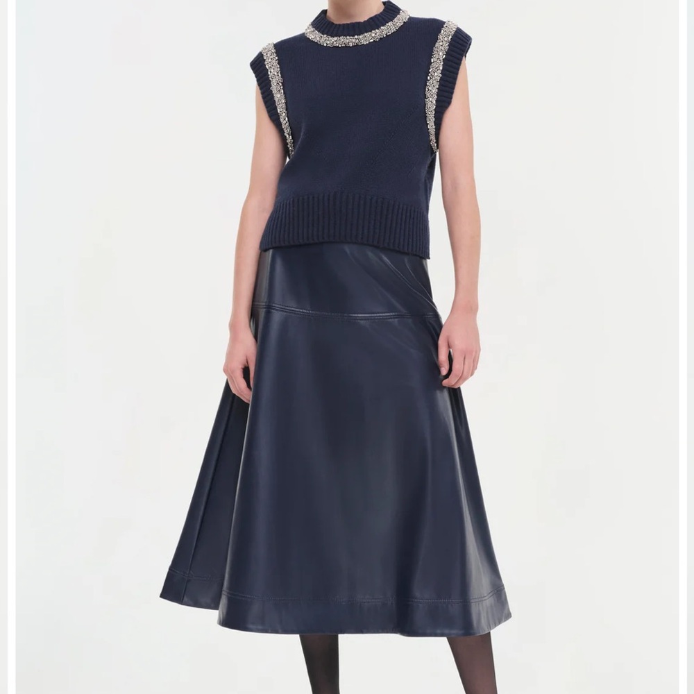 SIMKHAI Joanae Embellished Knit Sleeveless Pullover - Picture 8 of 17